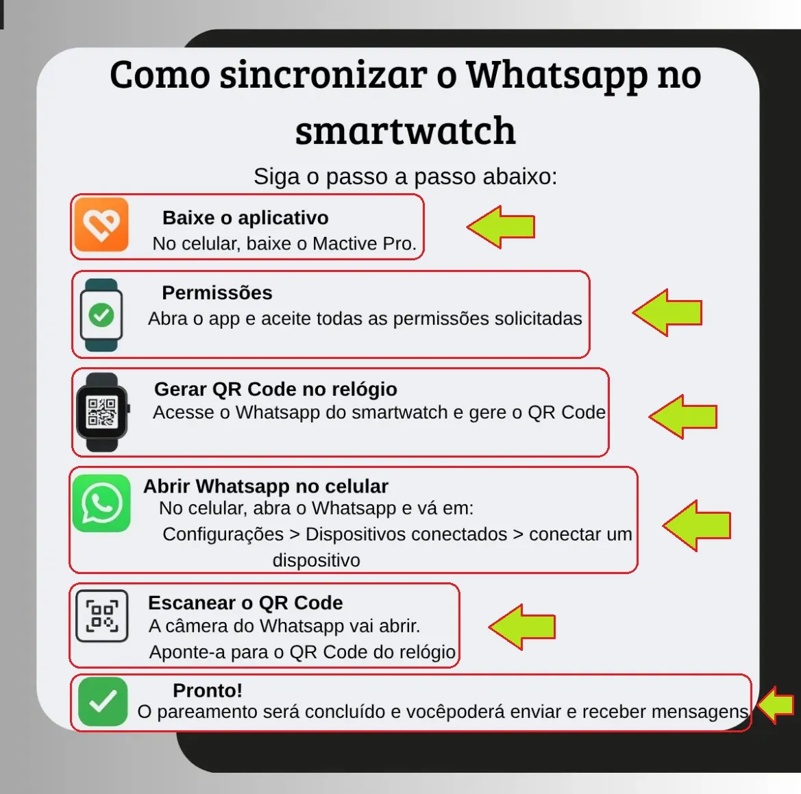 Smartwatch W11 Mini - Acessórios